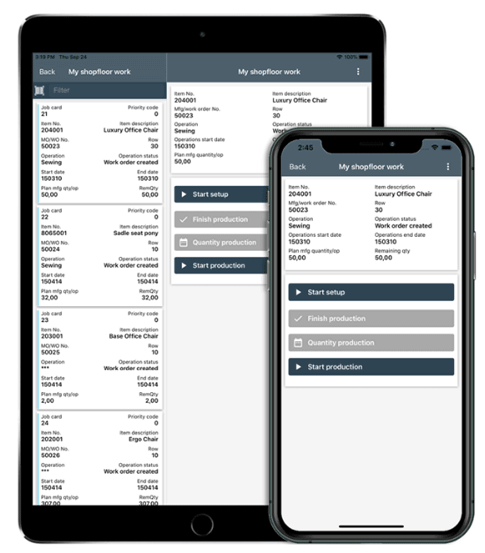 Jeeves mobile: mobiele ERP voor smartphone en tablet.